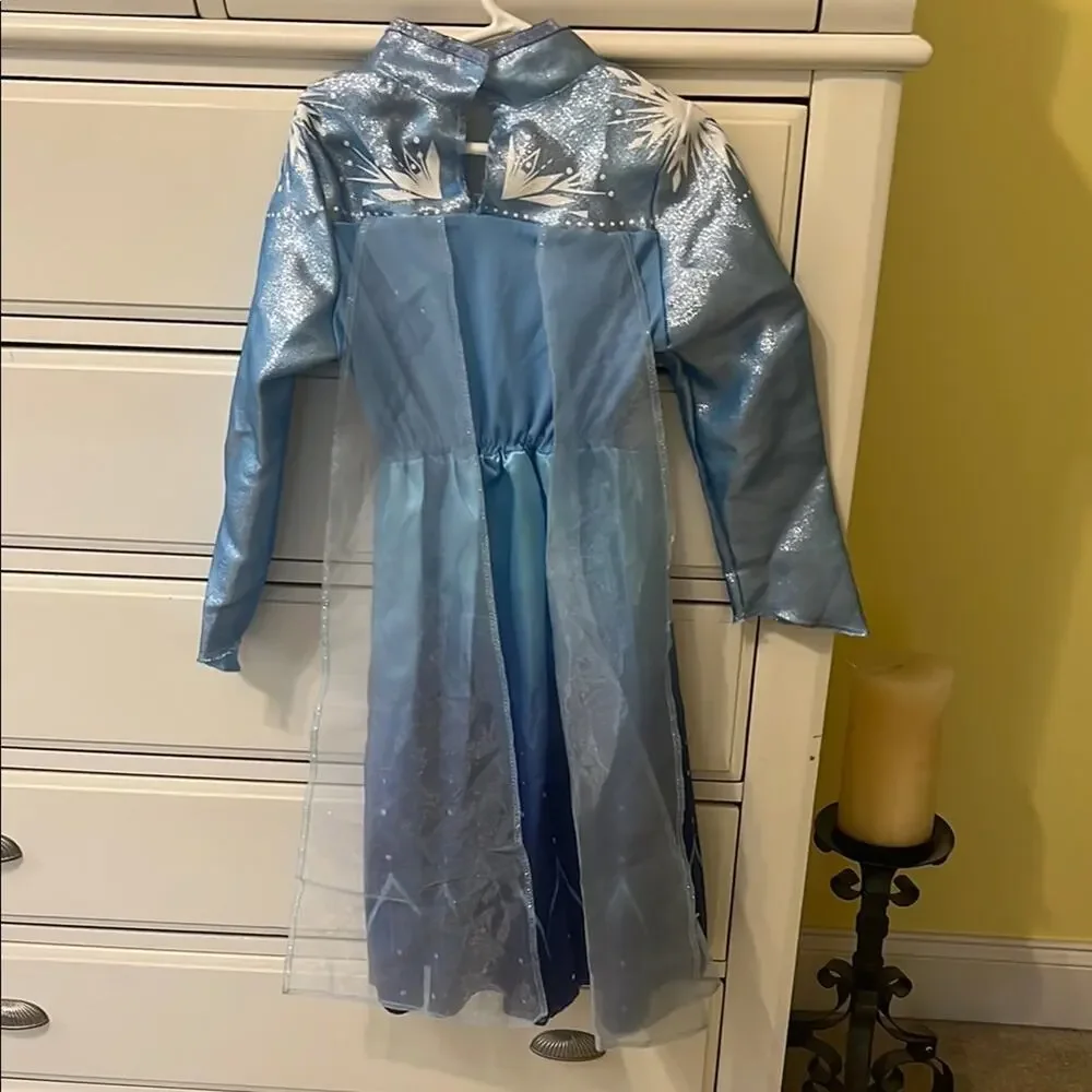 Elsa Costume Disney Frozen Kids Size 6 6x Halloween Dress Up Princess Outfit